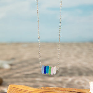 Mira | Soul Sister Sea Glass Rainbow Necklace