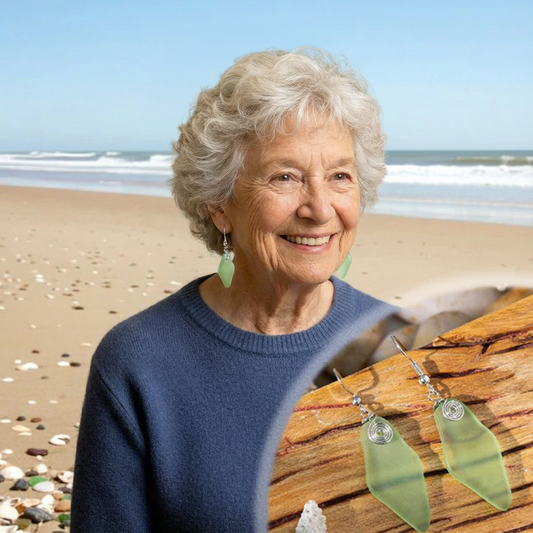 Colen | Sea Glass Earrings