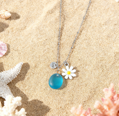 Soleil | Healing Series of Sea Glass Pendant Necklaces