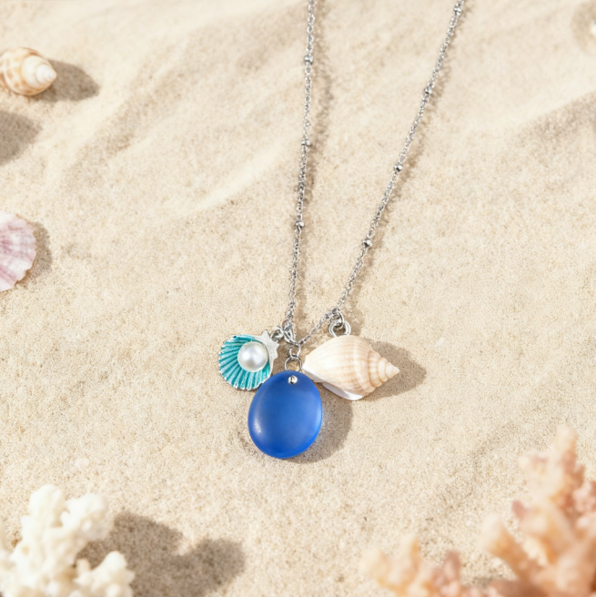 Soleil | Healing Series of Sea Glass Pendant Necklaces