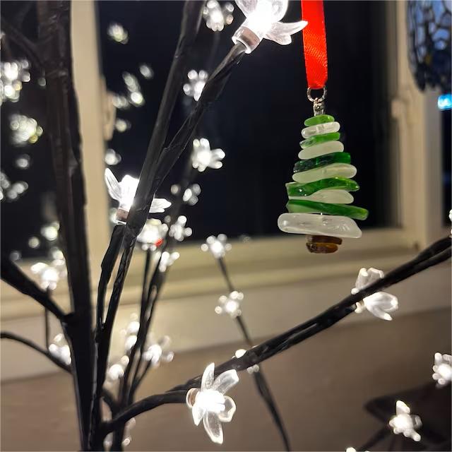 Lovely | Lake Erie Sea Glass Christmas Tree Ornament