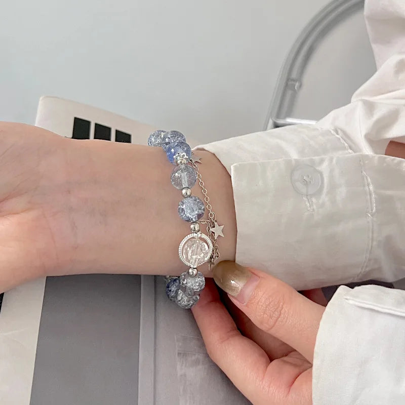 Catherine | Crystal Seaglass Bracelet