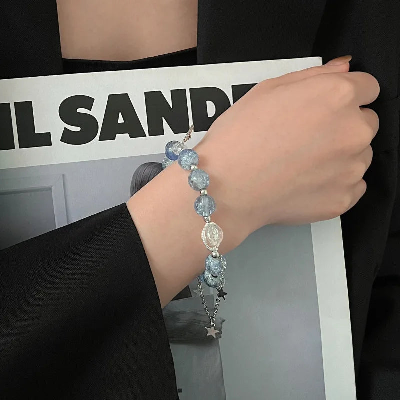 Catherine | Crystal Seaglass Bracelet