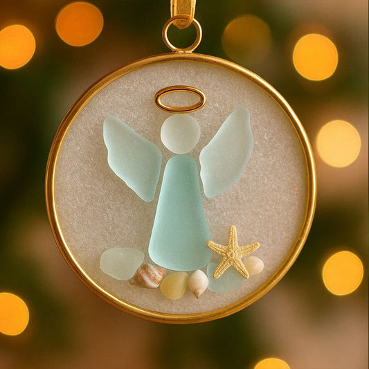 Prima | Sea Glass Angel Ornament