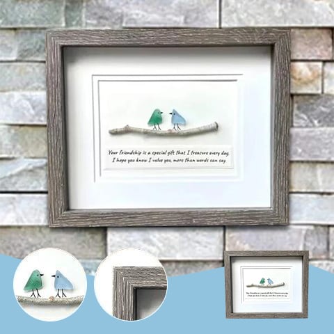 Dana | Sea Glass Art, Seaglass Birds, Friend Birthday Gift,Handmade