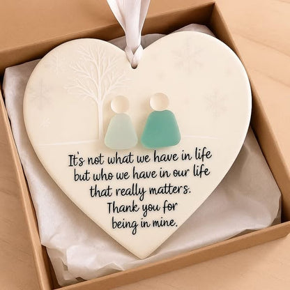 Elaine | Heart-Shaped Sea Glass  Decor