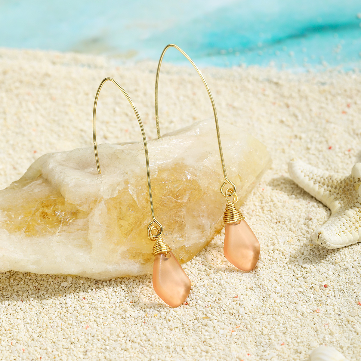 Emma | Sea Glass Colored Earrings