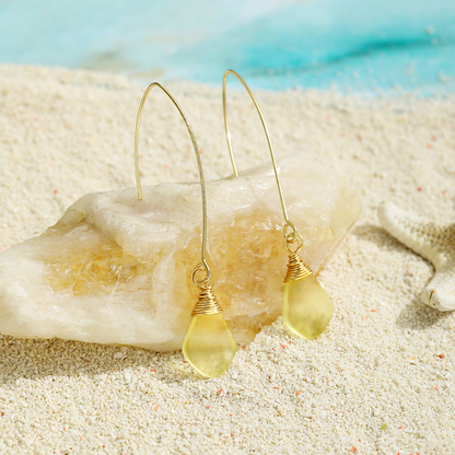 Emma | Sea Glass Colored Earrings