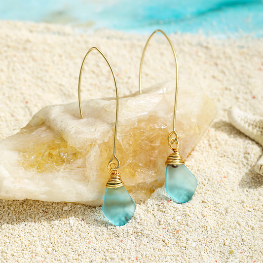 Emma | Sea Glass Colored Earrings