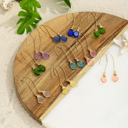 Emma | Sea Glass Colored Earrings