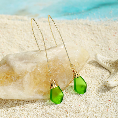 Emma | Sea Glass Colored Earrings