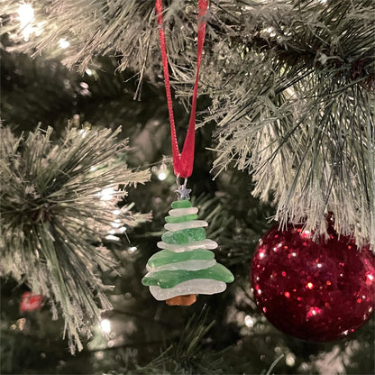 Lovely | Lake Erie Sea Glass Christmas Tree Ornament