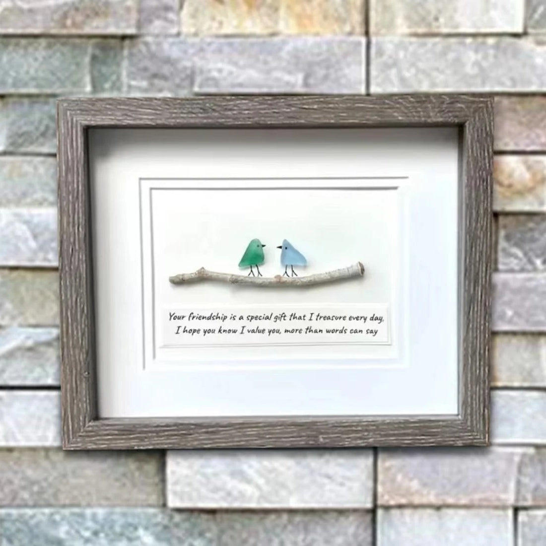 Dana | Sea Glass Art, Seaglass Birds, Friend Birthday Gift,Handmade