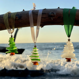 Lovely | Lake Erie Sea Glass Christmas Tree Ornament