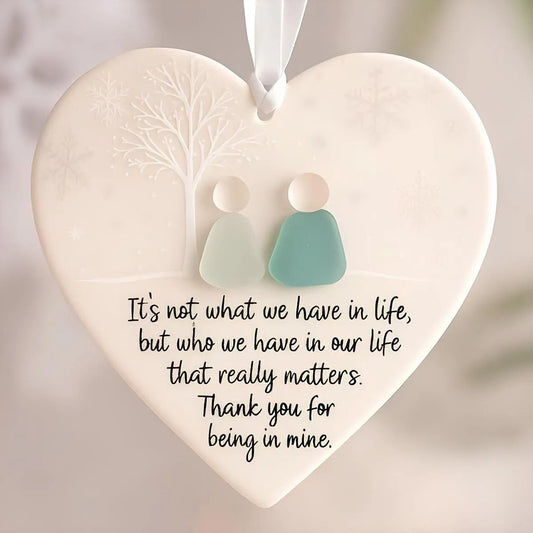 Elaine | Heart-Shaped Sea Glass  Decor