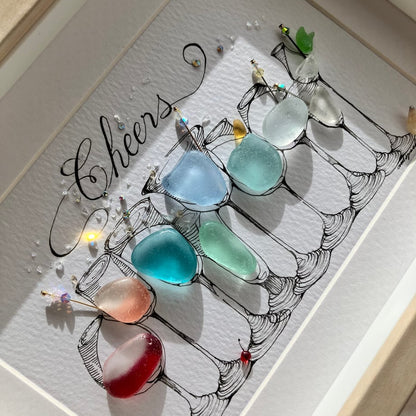 Berlin | Cocktail Party Sea Glass Art