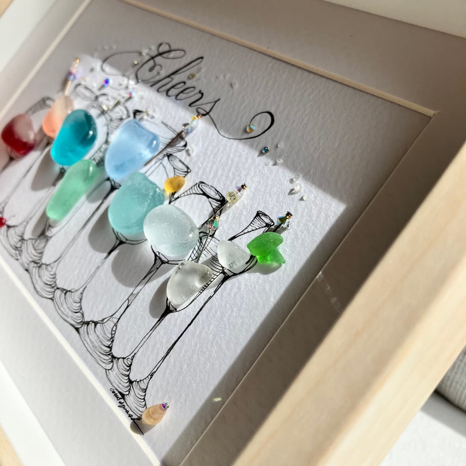 Berlin | Cocktail Party Sea Glass Art