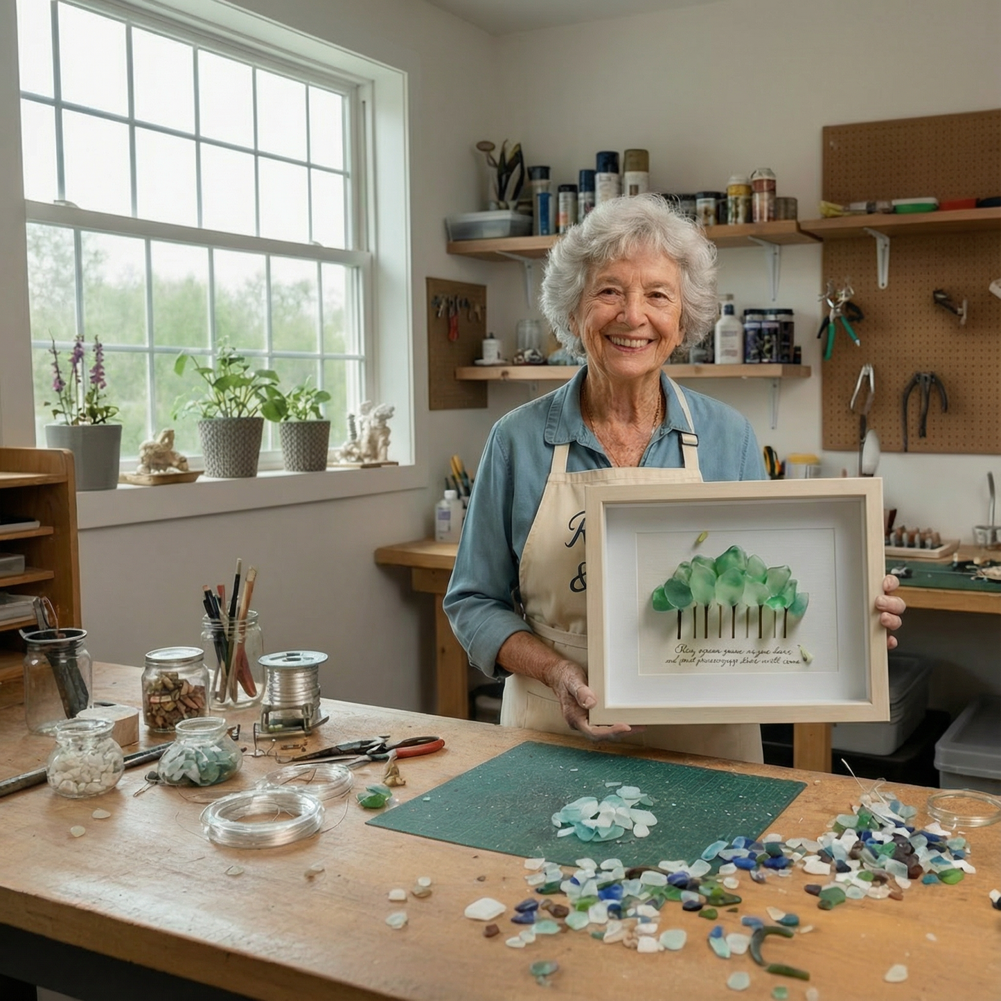 Gemmie | Sea Glass Forest And Bird Come From The Heart