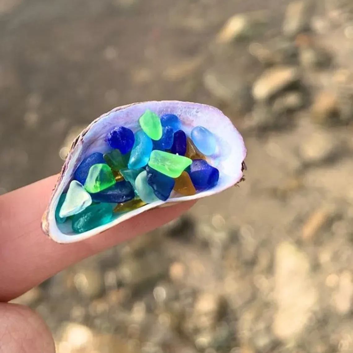 Joan | Floating Sea Glass Necklace