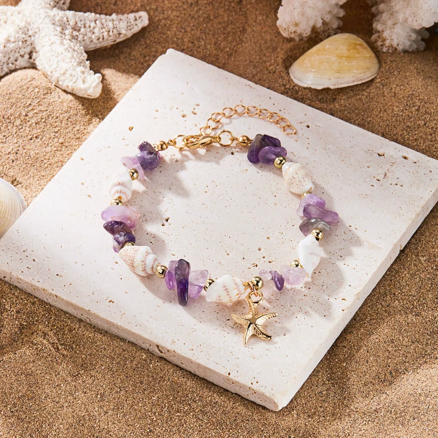 Lara | Sea Necklace Bracelet Set