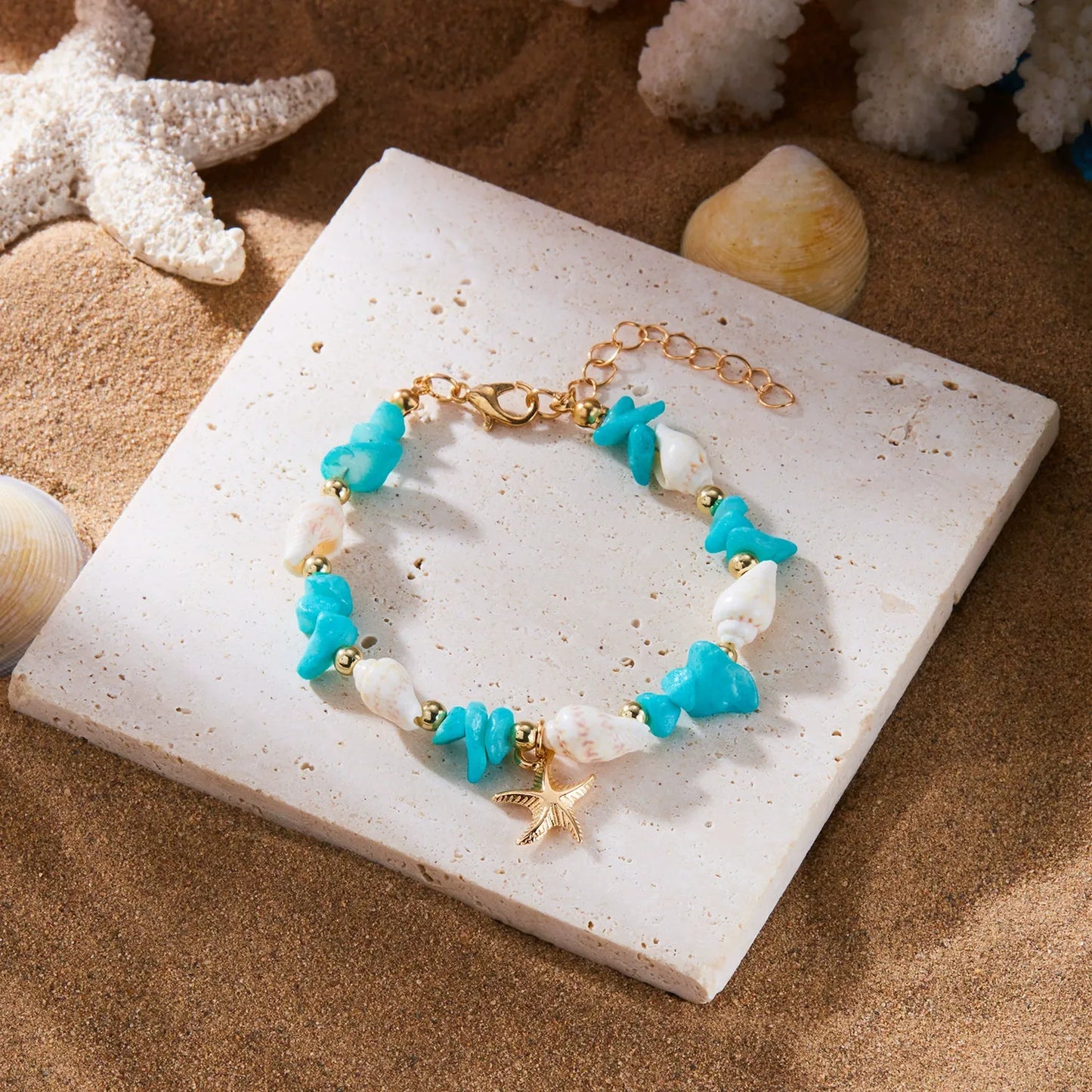 Lara | Sea Necklace Bracelet Set