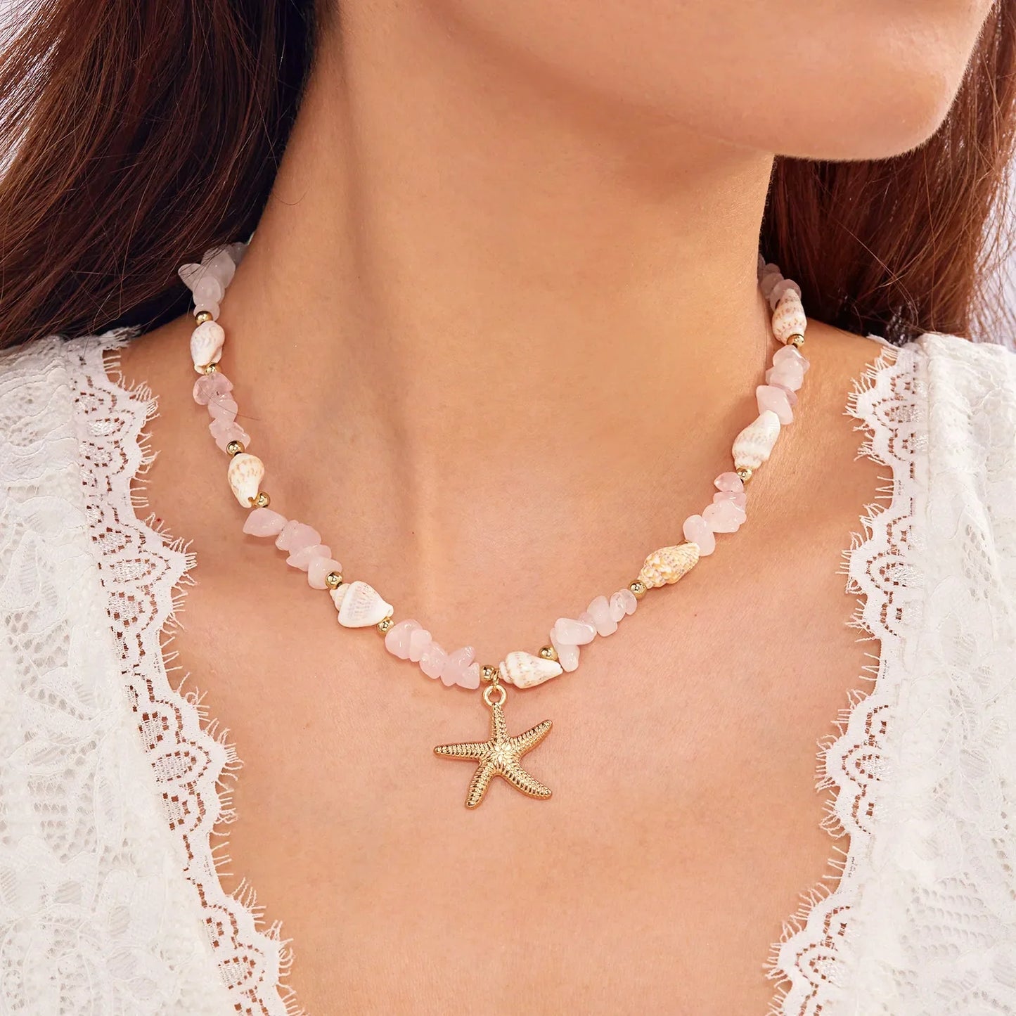 Lara | Sea Necklace Bracelet Set