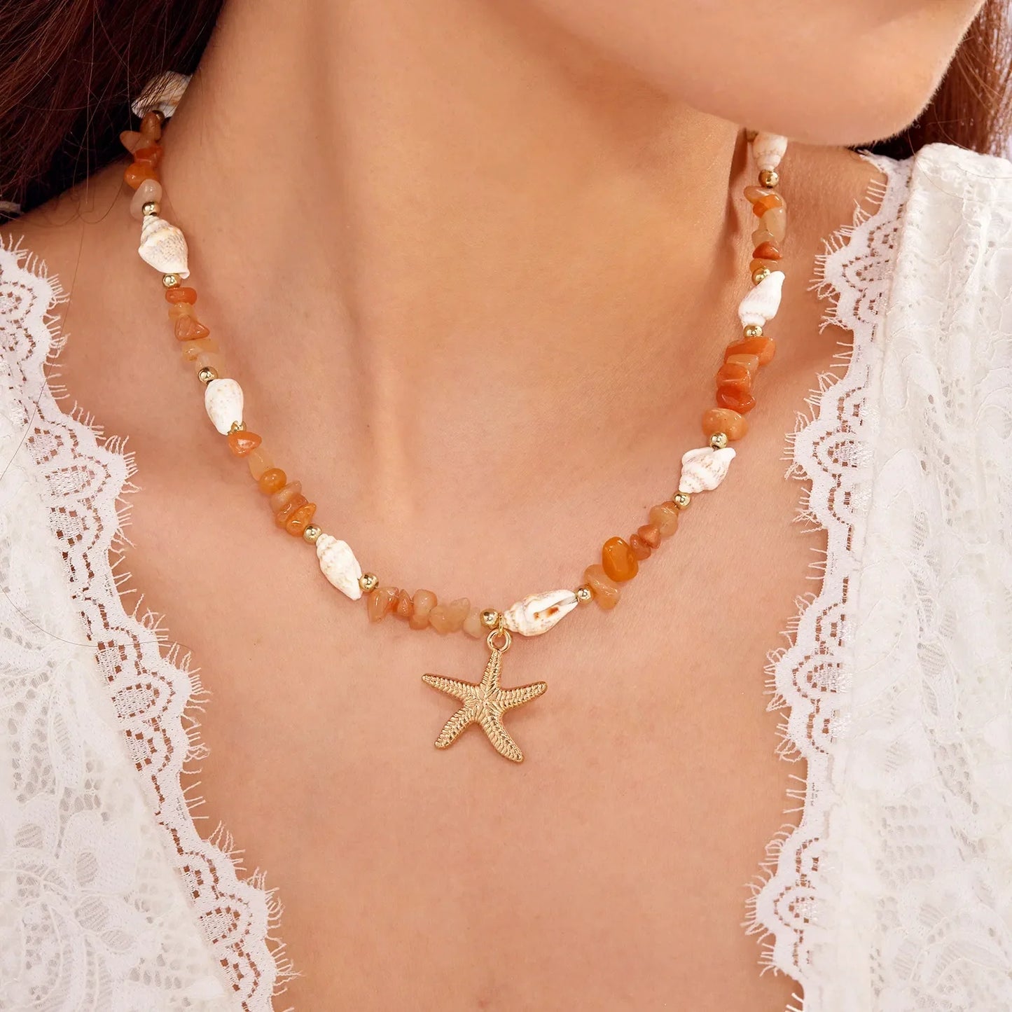 Lara | Sea Necklace Bracelet Set