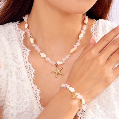 Lara | Sea Necklace Bracelet Set